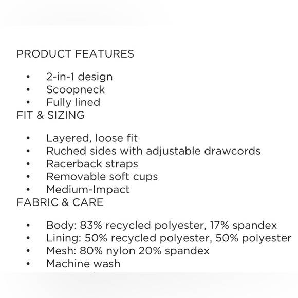 NWT Nike 2-in-1 Tankini Top- Black/Size Small - Picture 6 of 6